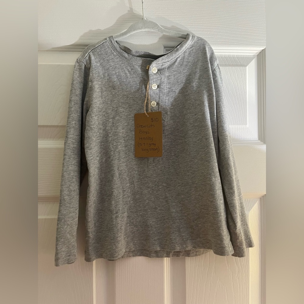 Crewcuts Heather Gray Long Sleeve Tee